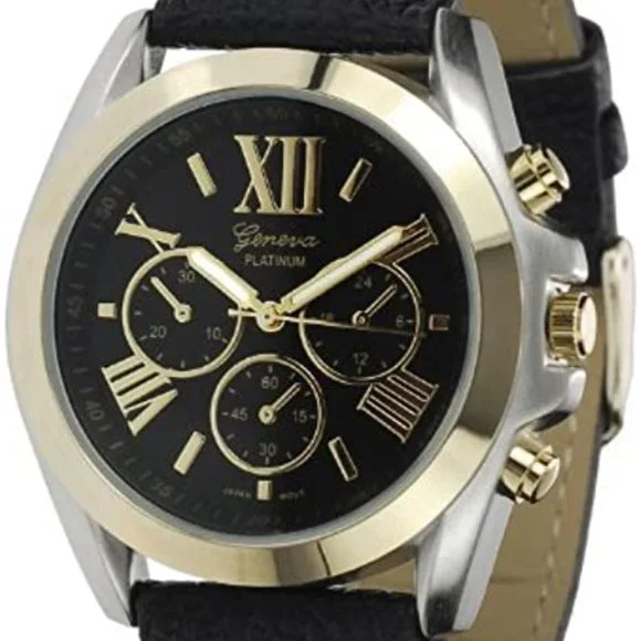 Geneva Platinum Accessories Gp By Brinley Co Black Womens Faux